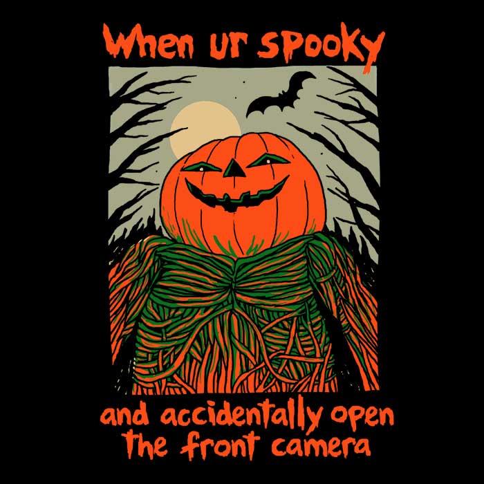 Spooky Selfie Men's Apparel - Adult & Kids T-Shirts, Sweatshirts & Hoodies apparel design preview 2