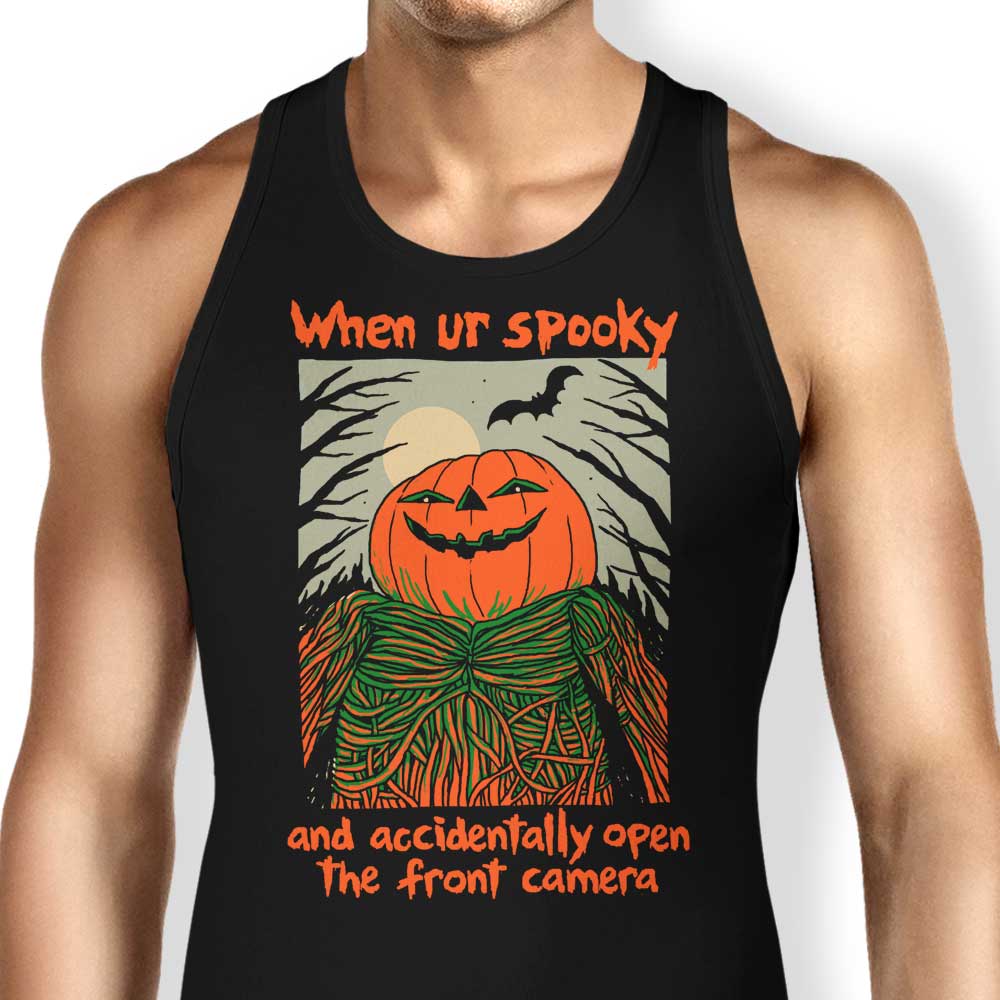 Spooky Selfie Tank Top - Adult & Kids T-Shirts, Sweatshirts & Hoodies apparel design preview 1