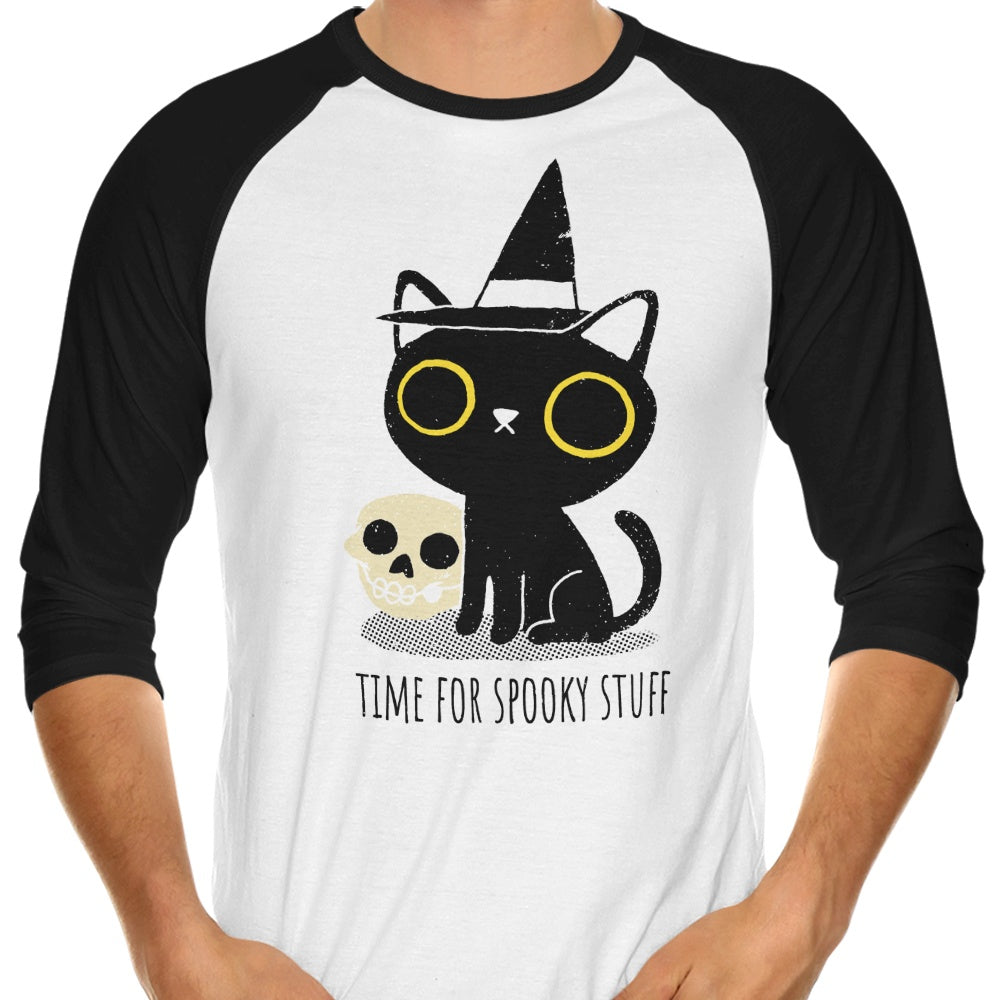 Spooky Time 3/4 Sleeve Raglan - Adult & Kids T-Shirts, Sweatshirts & Hoodies apparel design preview 1