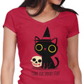 Spooky Time Women's V-Neck - Adult & Kids T-Shirts, Sweatshirts & Hoodies apparel design preview 1