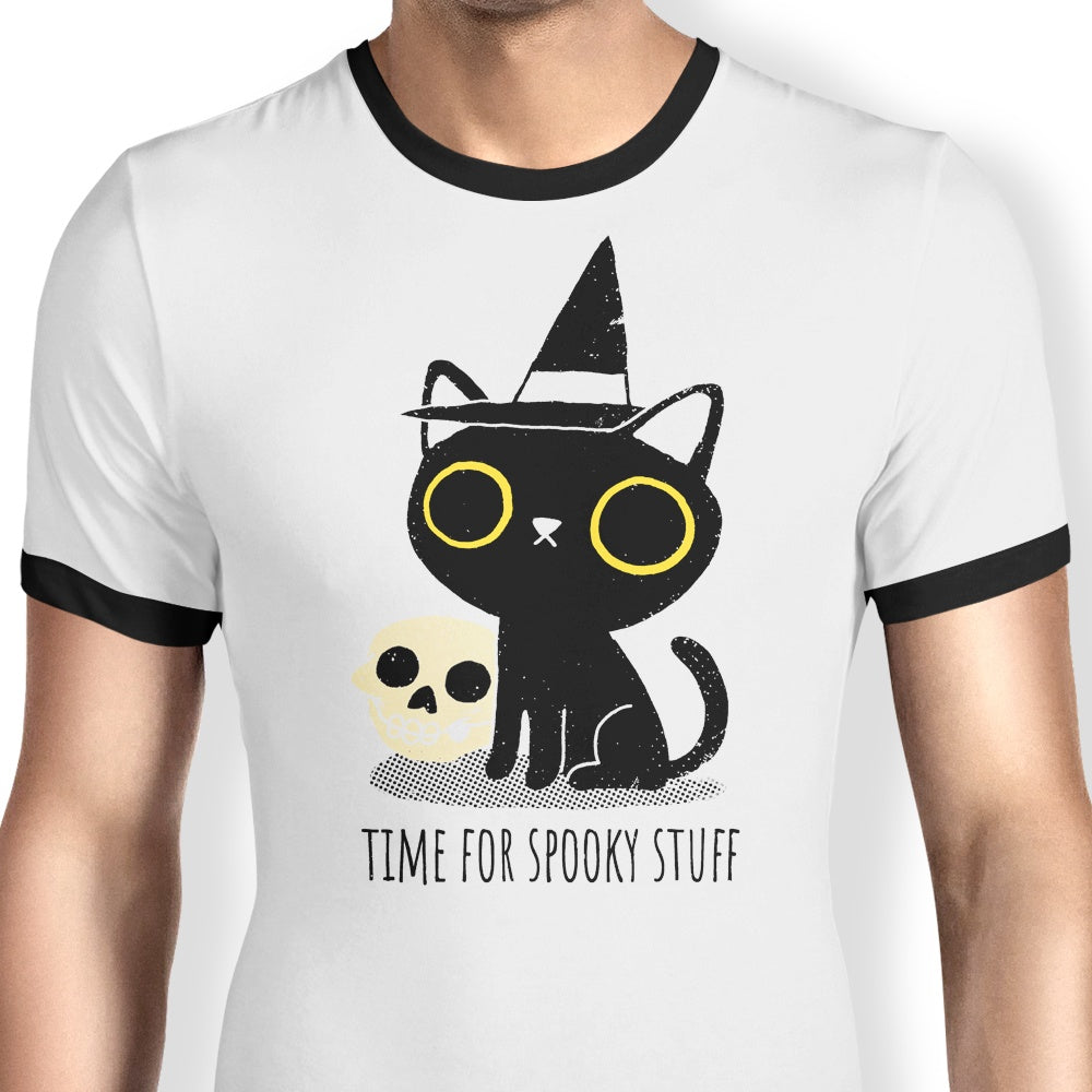 Spooky Time Ringer - Adult & Kids T-Shirts, Sweatshirts & Hoodies apparel design preview 1