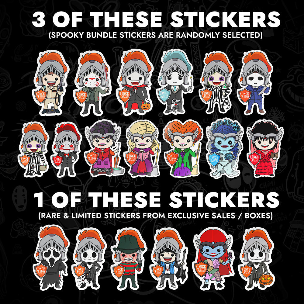 $6.66 Spooky Sticker Bundle - Adult & Kids T-Shirts, Sweatshirts & Hoodies apparel design preview 1