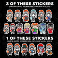 $6.66 Spooky Sticker Bundle - Adult & Kids T-Shirts, Sweatshirts & Hoodies apparel design preview 1
