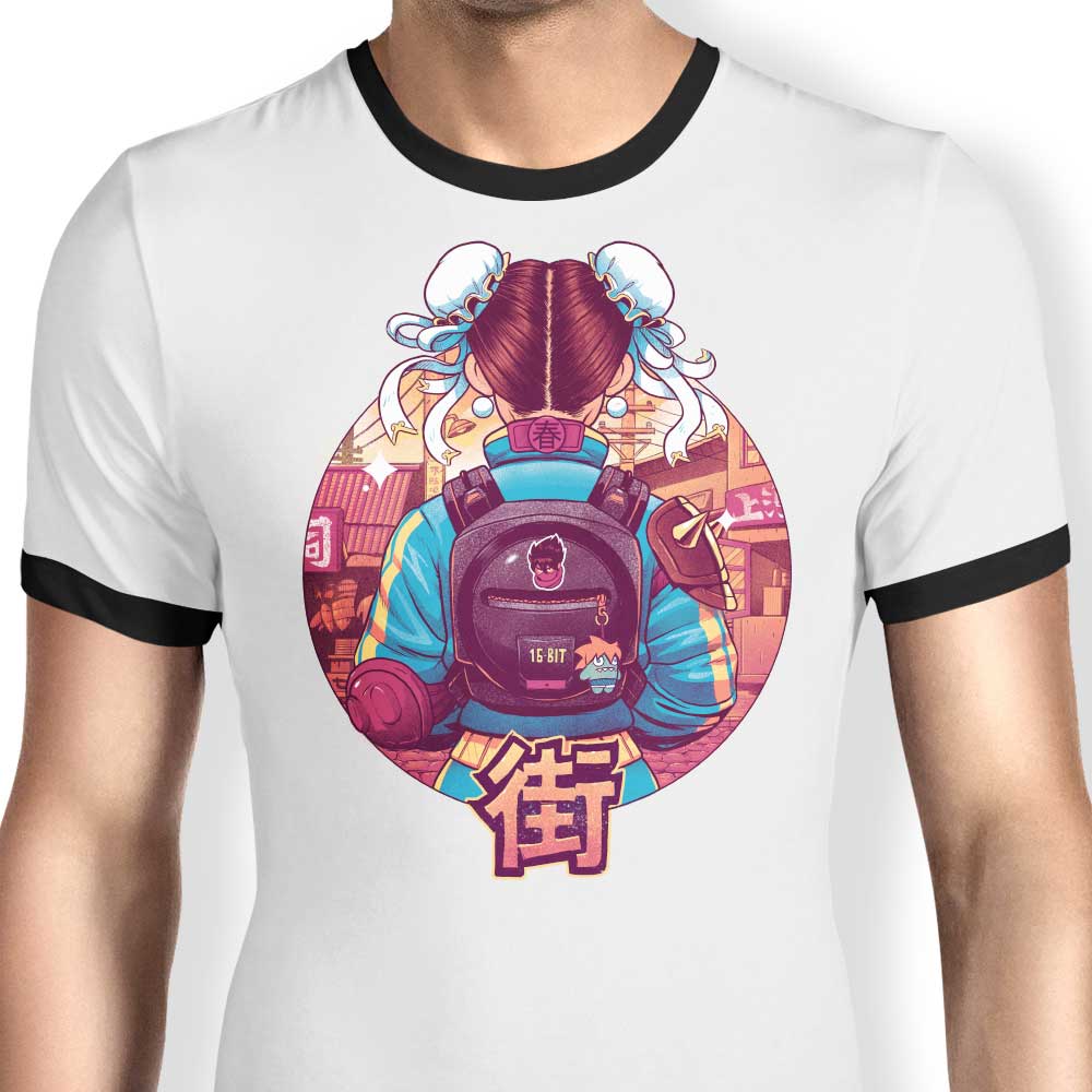 Spring Fighter Ringer - Adult & Kids T-Shirts, Sweatshirts & Hoodies apparel design preview 1