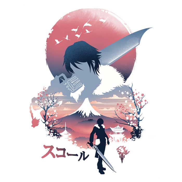 Squall Ukiyo-e Youth Apparel - Adult & Kids T-Shirts, Sweatshirts & Hoodies apparel design preview 2