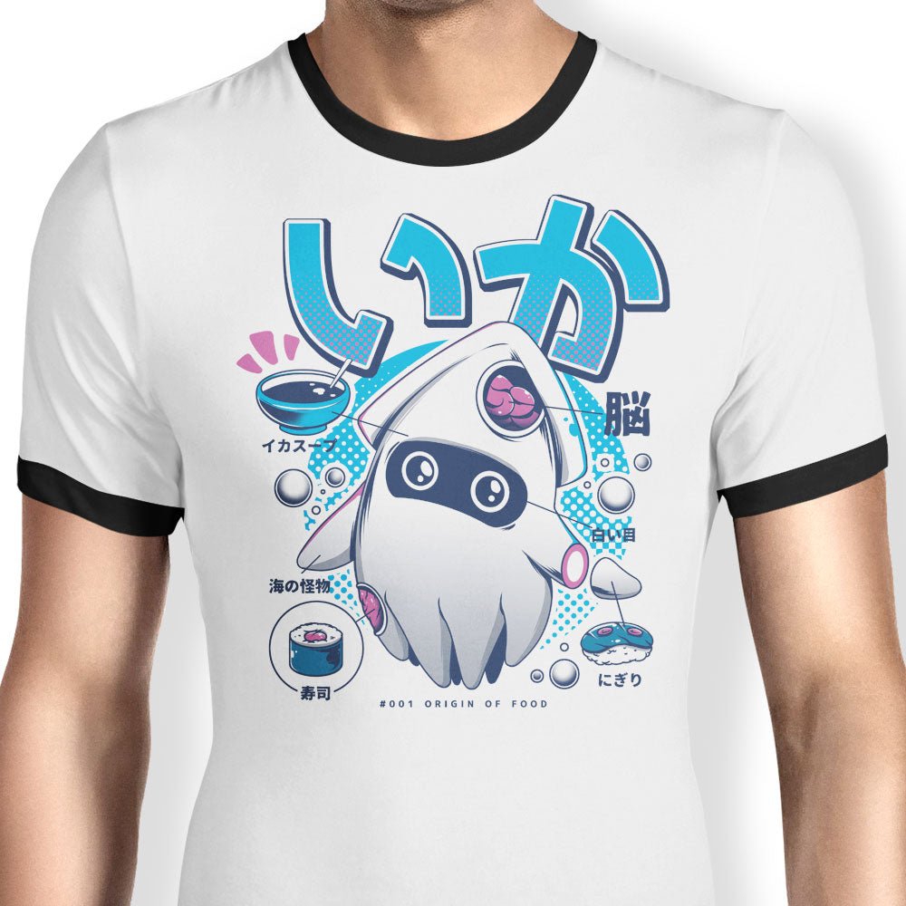 Squid Food Ringer - Adult & Kids T-Shirts, Sweatshirts & Hoodies apparel design preview 1