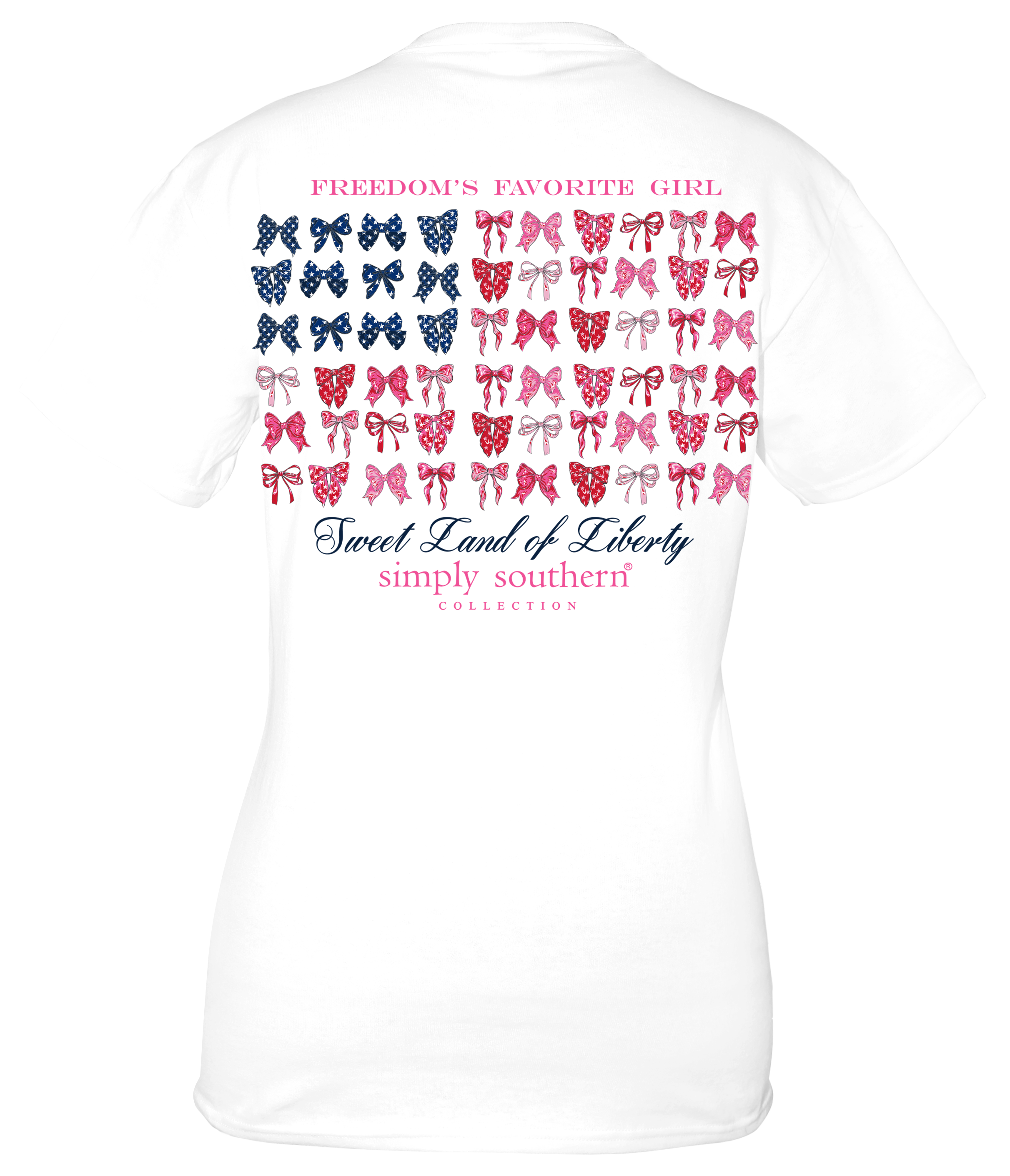 SALE Simply Southern USA Freedom Bow Flag - Adult & Kids T-Shirts, Sweatshirts & Hoodies apparel design preview 1