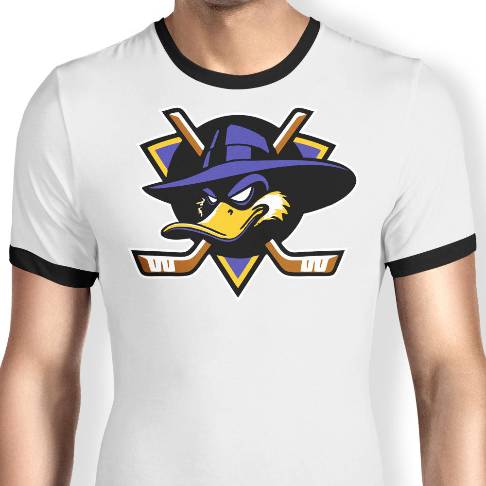 St. Canard Ducks Ringer - Adult & Kids T-Shirts, Sweatshirts & Hoodies apparel design preview 1