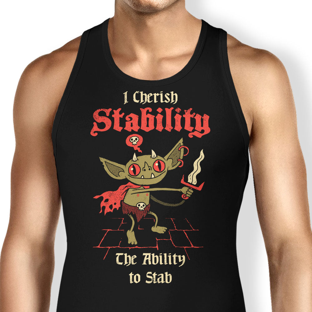 Stabby Goblin Tank Top - Adult & Kids T-Shirts, Sweatshirts & Hoodies apparel design preview 1