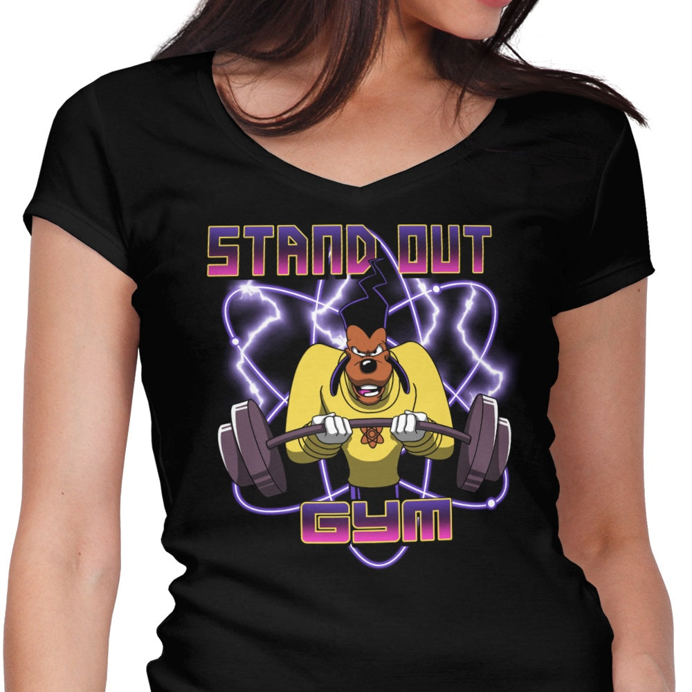 Stand Out Gym Women's V-Neck - Adult & Kids T-Shirts, Sweatshirts & Hoodies apparel design preview 1