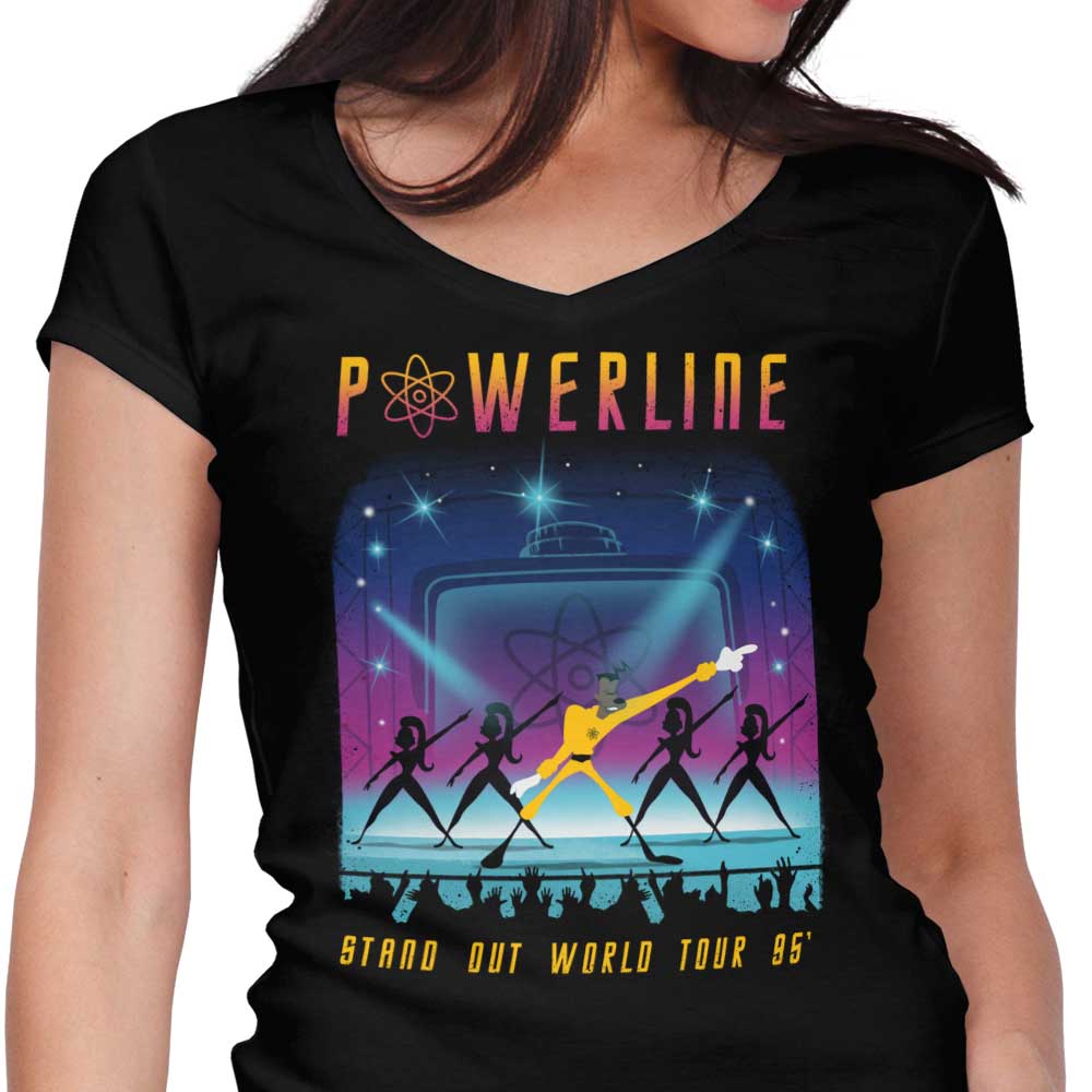 Stand Out World Tour Women's V-Neck - Adult & Kids T-Shirts, Sweatshirts & Hoodies apparel design preview 1