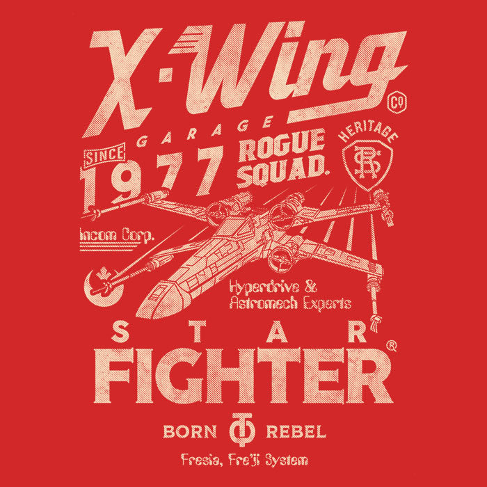 Star Fighter Garage Men's V-Neck - Adult & Kids T-Shirts, Sweatshirts & Hoodies apparel design preview 2