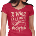 Star Fighter Garage Women's V-Neck - Adult & Kids T-Shirts, Sweatshirts & Hoodies apparel design preview 1