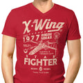 Star Fighter Garage Men's V-Neck - Adult & Kids T-Shirts, Sweatshirts & Hoodies apparel design preview 1