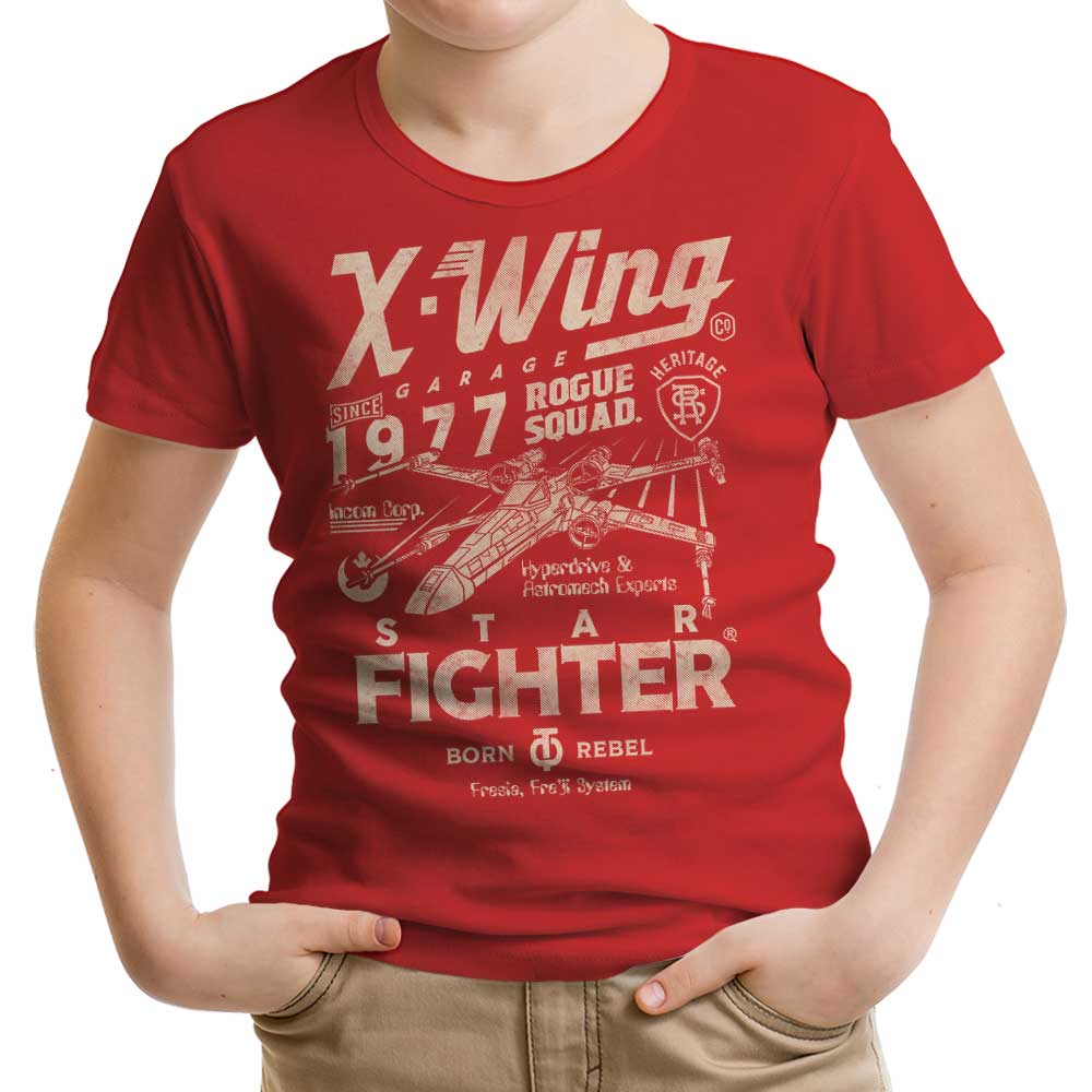 Star Fighter Garage Youth Apparel - Adult & Kids T-Shirts, Sweatshirts & Hoodies apparel design preview 1