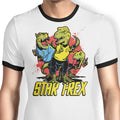 Star T-Rex Ringer - Adult & Kids T-Shirts, Sweatshirts & Hoodies apparel design preview 1
