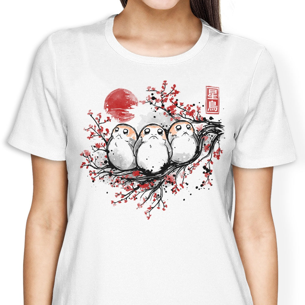Starbird Porg Women's Apparel - Adult & Kids T-Shirts, Sweatshirts & Hoodies apparel design preview 2