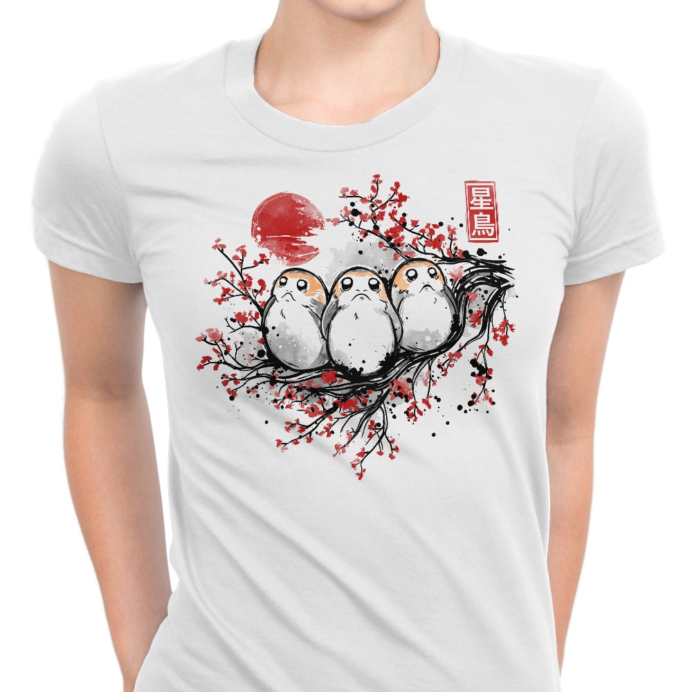 Starbird Porg Women's Apparel - Adult & Kids T-Shirts, Sweatshirts & Hoodies apparel design preview 1