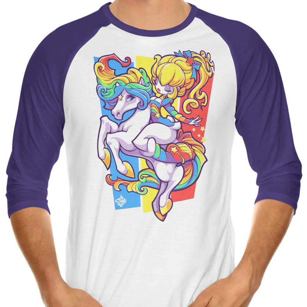 Starbrite 3/4 Sleeve Raglan - Adult & Kids T-Shirts, Sweatshirts & Hoodies apparel design preview 1