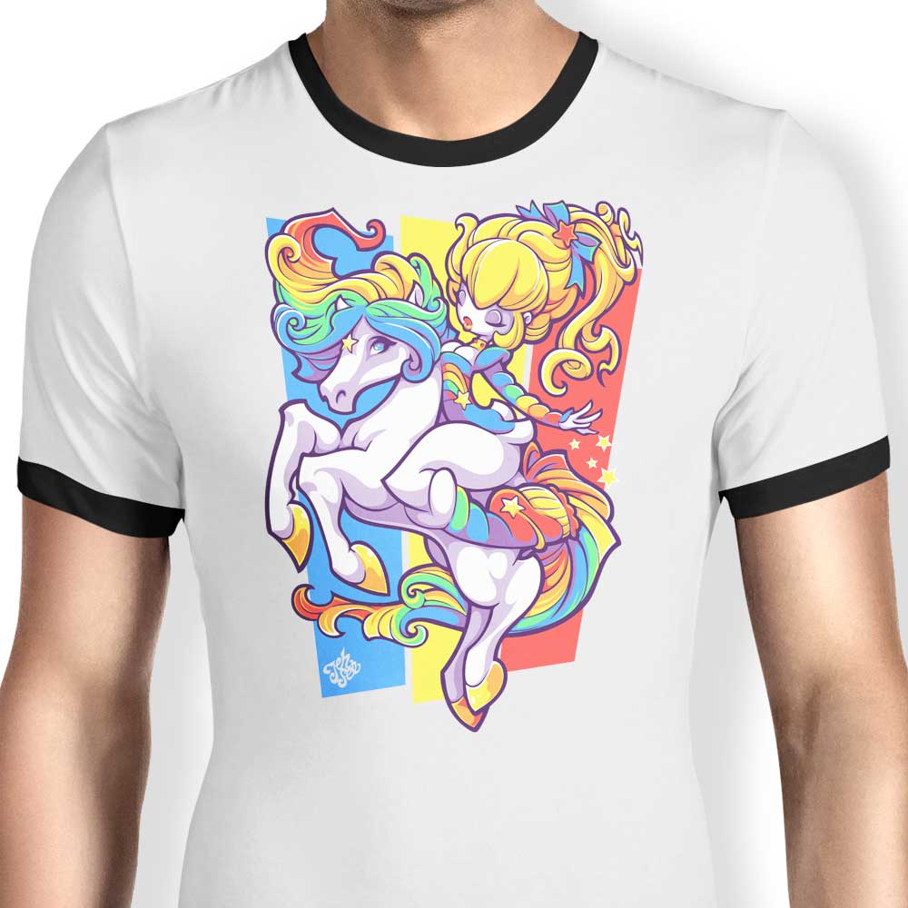 Starbrite Ringer - Adult & Kids T-Shirts, Sweatshirts & Hoodies apparel design preview 1