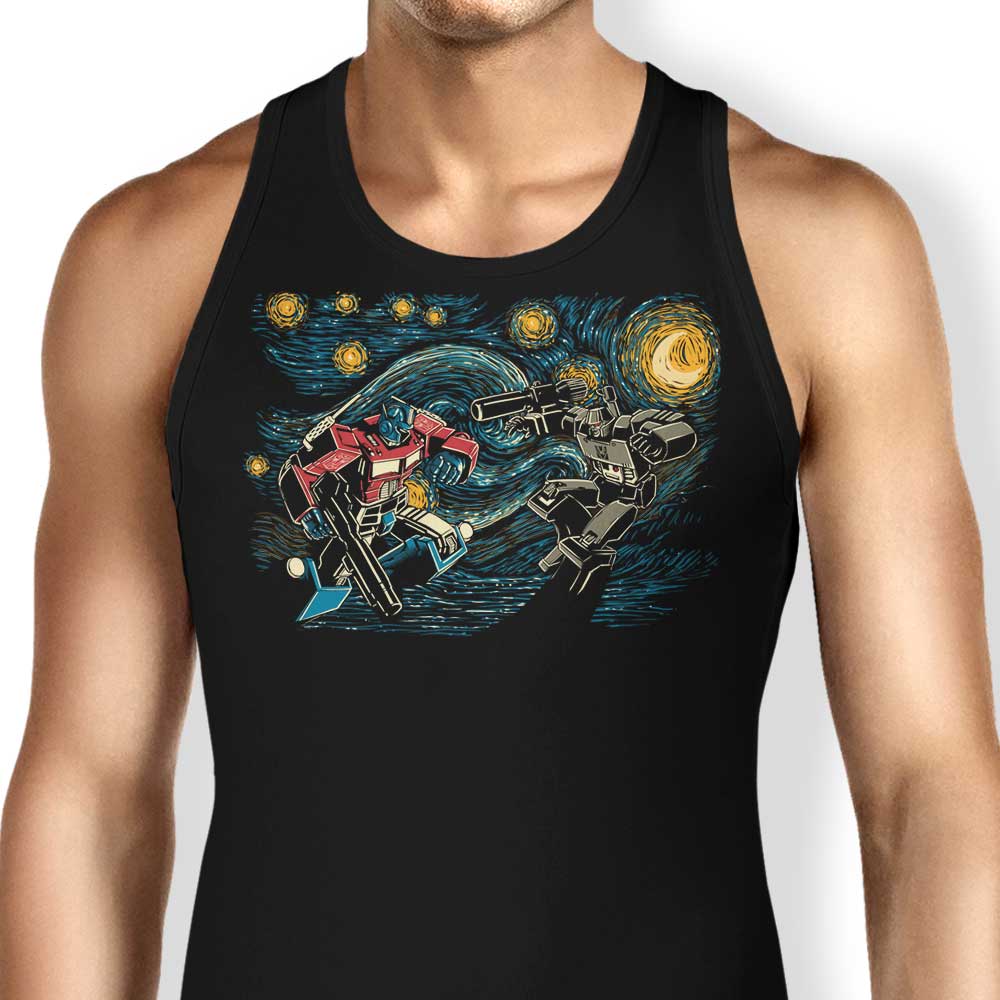 Starry Battle Tank Top - Adult & Kids T-Shirts, Sweatshirts & Hoodies apparel design preview 1