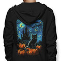 Starry Black Cat - Adult & Kids T-Shirts, Sweatshirts & Hoodies apparel design preview 1