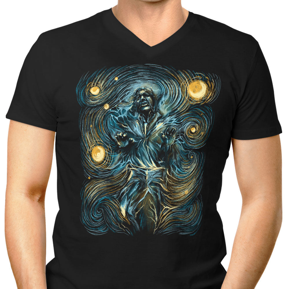 Starry Carbonite Men's V-Neck - Adult & Kids T-Shirts, Sweatshirts & Hoodies apparel design preview 1