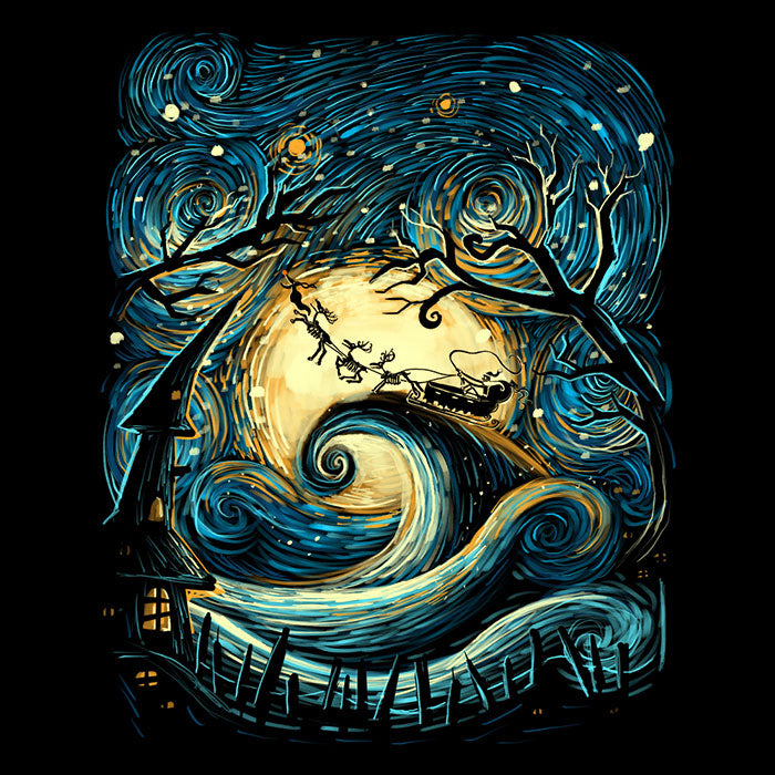 Starry Christmas Women's V-Neck - Adult & Kids T-Shirts, Sweatshirts & Hoodies apparel design preview 2