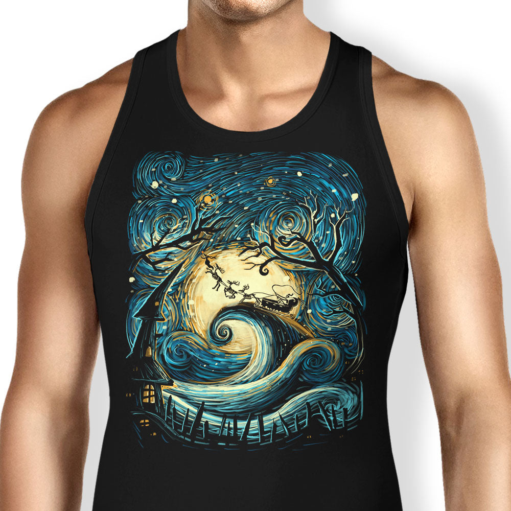 Starry Christmas Tank Top - Adult & Kids T-Shirts, Sweatshirts & Hoodies apparel design preview 1