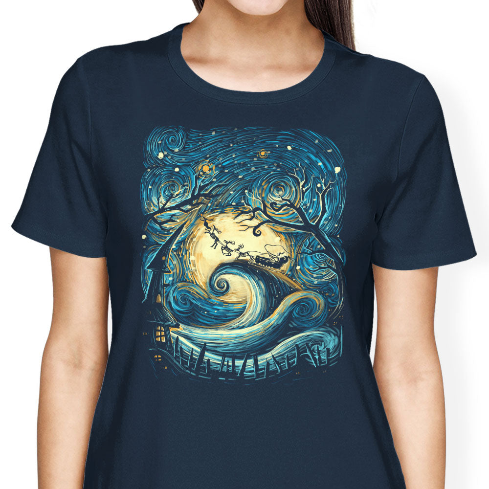 Starry Christmas Women's Apparel - Adult & Kids T-Shirts, Sweatshirts & Hoodies apparel design preview 2