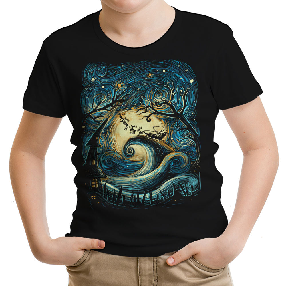 Starry Christmas Youth Apparel - Adult & Kids T-Shirts, Sweatshirts & Hoodies apparel design preview 1