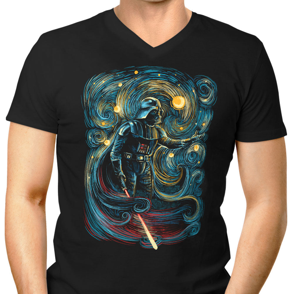 Starry Dark Lord Men's V-Neck - Adult & Kids T-Shirts, Sweatshirts & Hoodies apparel design preview 1