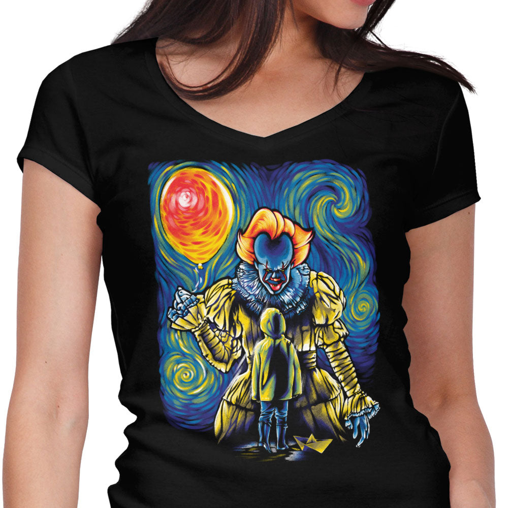 Starry Derry Women's V-Neck - Adult & Kids T-Shirts, Sweatshirts & Hoodies apparel design preview 1