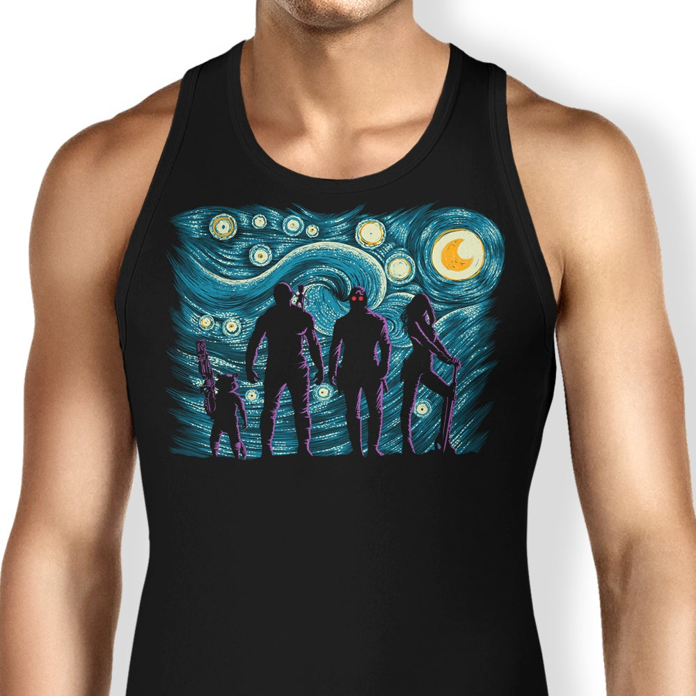 Starry Galaxy Tank Top - Adult & Kids T-Shirts, Sweatshirts & Hoodies apparel design preview 1