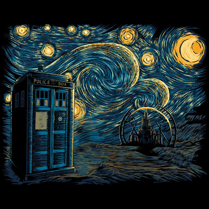Starry Gallifrey - Adult & Kids T-Shirts, Sweatshirts & Hoodies apparel design preview 2
