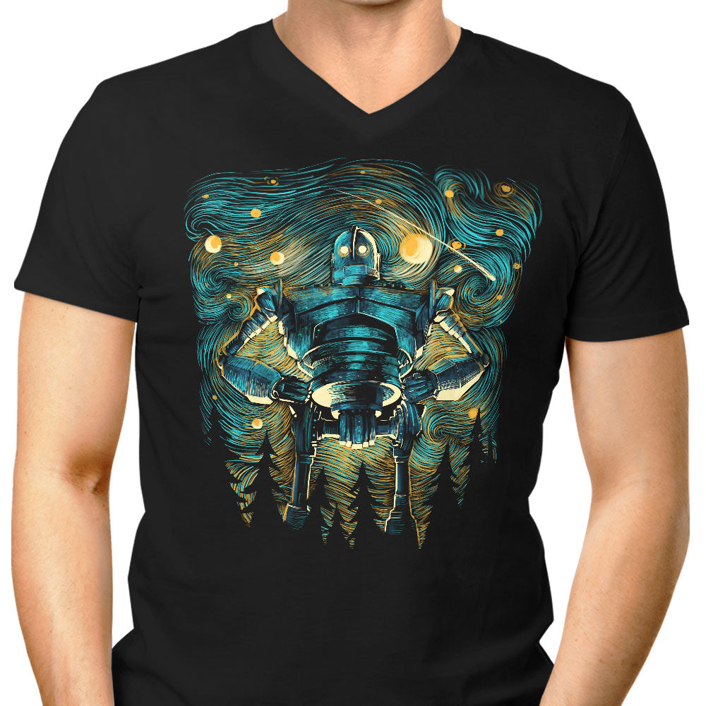 Starry Giant Men's V-Neck - Adult & Kids T-Shirts, Sweatshirts & Hoodies apparel design preview 1