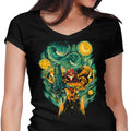 Starry Hunter Women's V-Neck - Adult & Kids T-Shirts, Sweatshirts & Hoodies apparel design preview 1