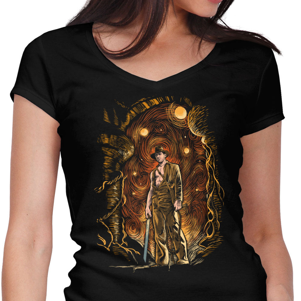 Starry Indy Women's V-Neck - Adult & Kids T-Shirts, Sweatshirts & Hoodies apparel design preview 1
