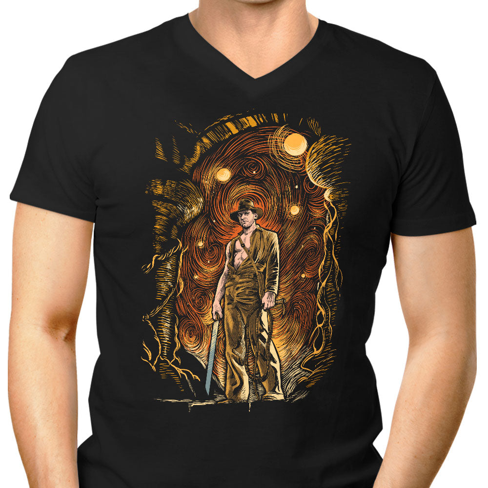 Starry Indy Men's V-Neck - Adult & Kids T-Shirts, Sweatshirts & Hoodies apparel design preview 1