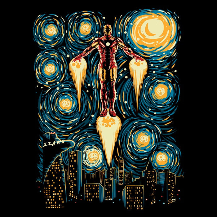 Starry Iron Tank Top - Adult & Kids T-Shirts, Sweatshirts & Hoodies apparel design preview 2
