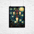 Starry Iron Poster - Adult & Kids T-Shirts, Sweatshirts & Hoodies apparel design preview 1