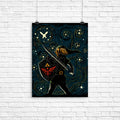 Starry Legend Poster - Adult & Kids T-Shirts, Sweatshirts & Hoodies apparel design preview 1