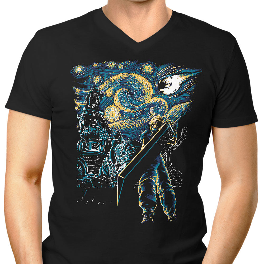 Starry Remake Men's V-Neck - Adult & Kids T-Shirts, Sweatshirts & Hoodies apparel design preview 1