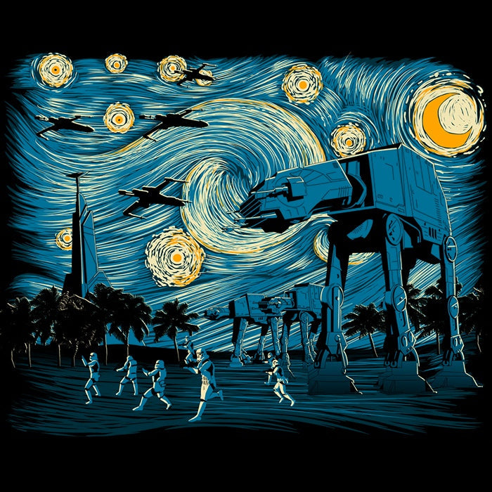 Starry Scarif Women's Apparel - Adult & Kids T-Shirts, Sweatshirts & Hoodies apparel design preview 2