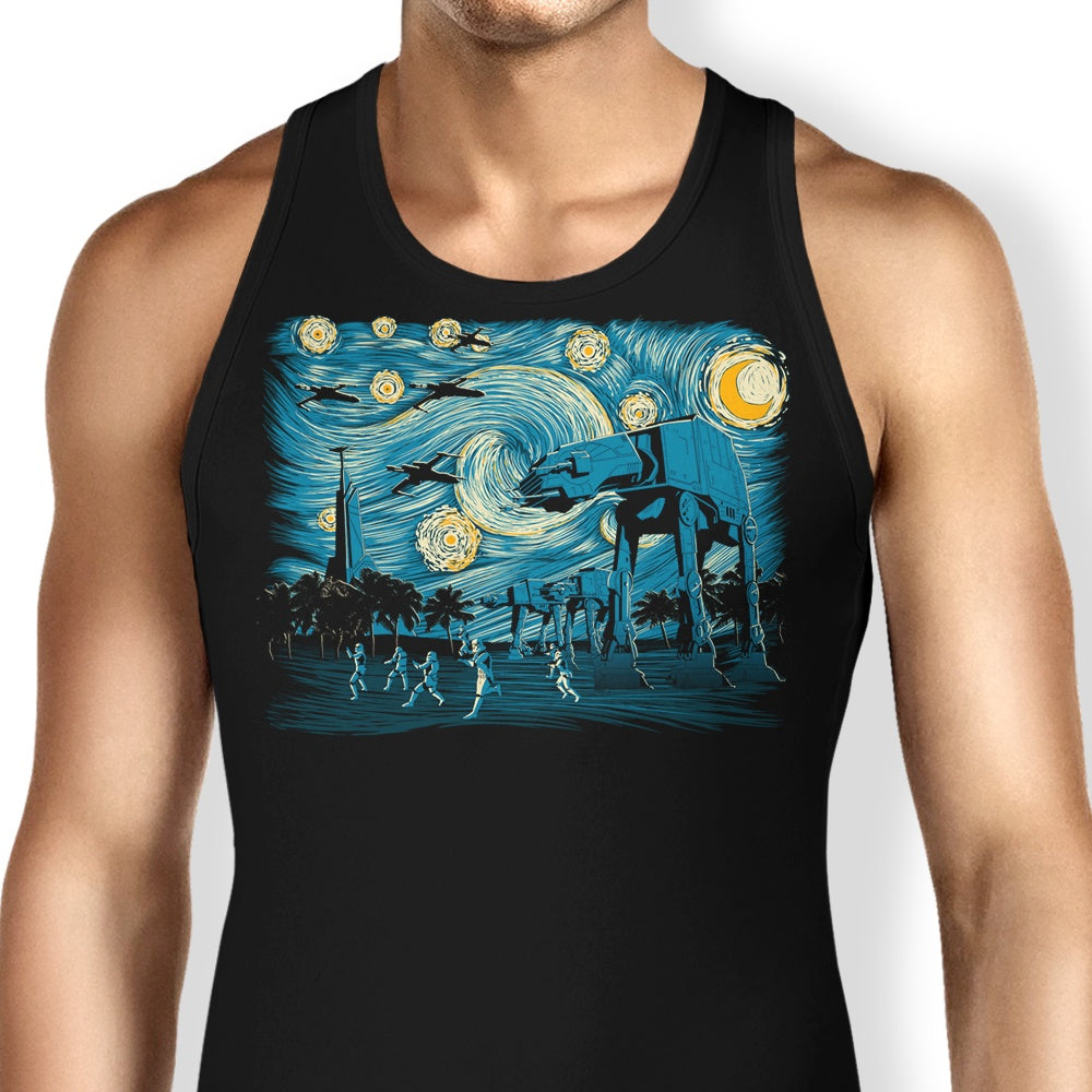 Starry Scarif Tank Top - Adult & Kids T-Shirts, Sweatshirts & Hoodies apparel design preview 1