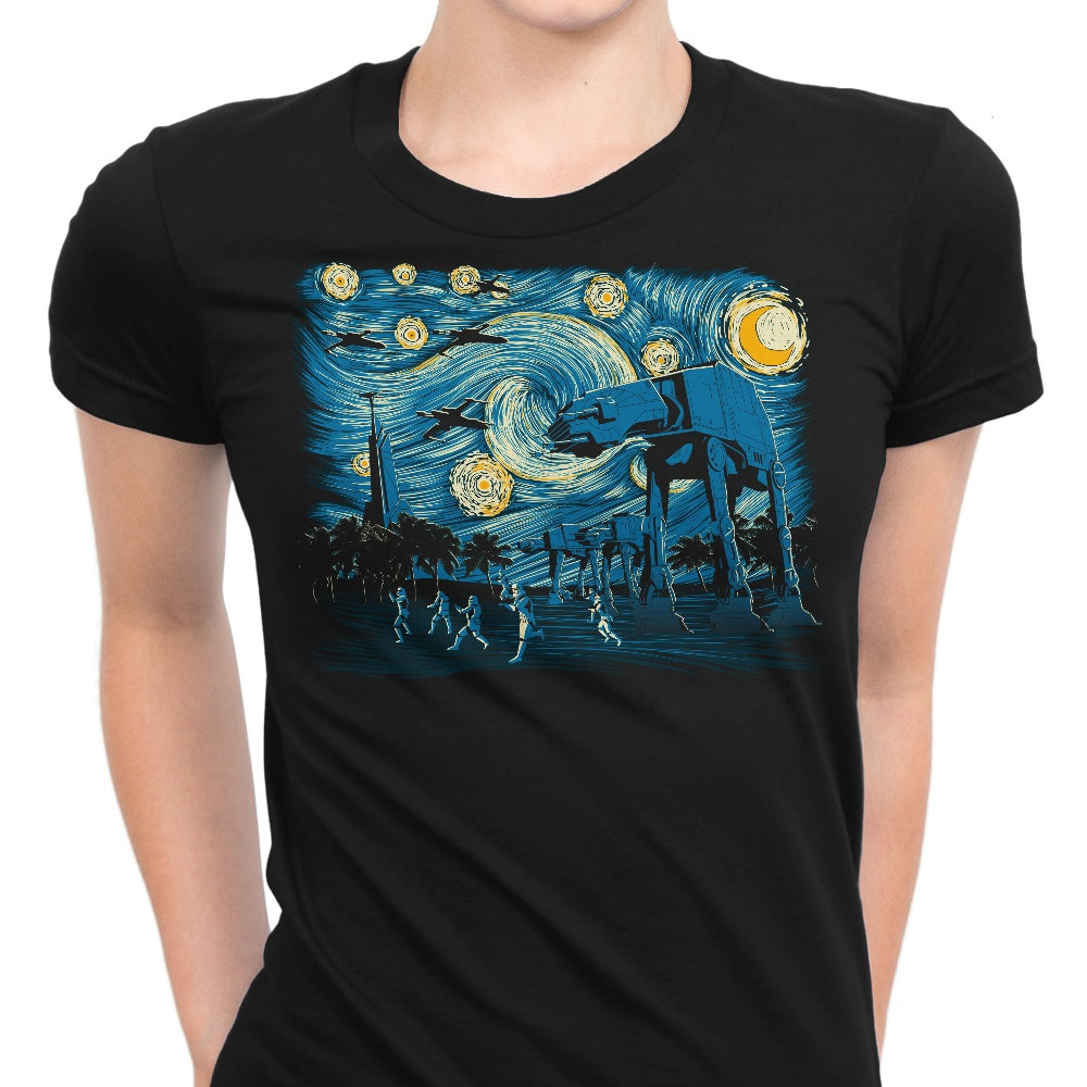 Starry Scarif Women's Apparel - Adult & Kids T-Shirts, Sweatshirts & Hoodies apparel design preview 1