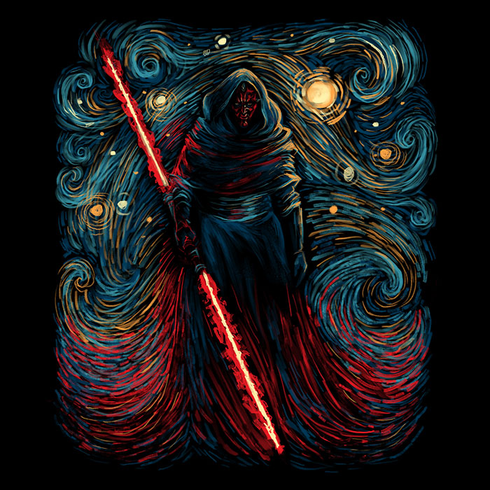 Starry Shadow Lord Men's Apparel - Adult & Kids T-Shirts, Sweatshirts & Hoodies apparel design preview 2