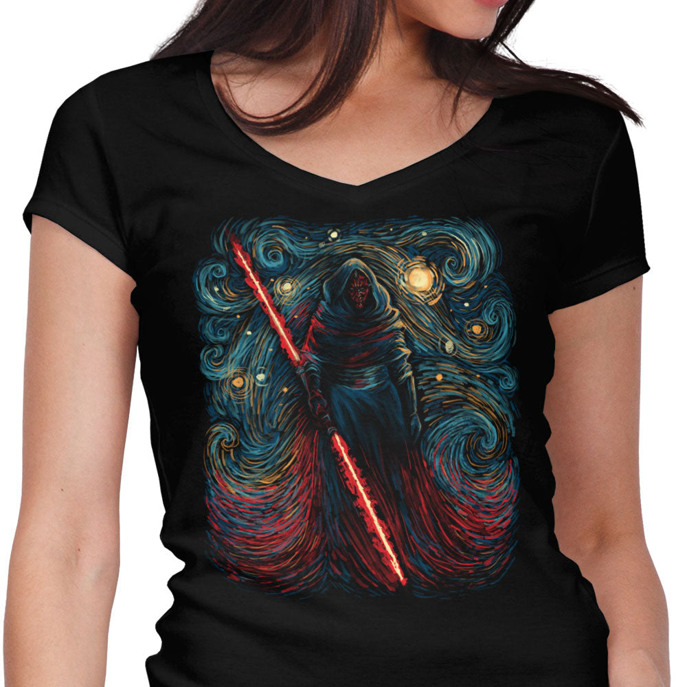 Starry Shadow Lord Women's V-Neck - Adult & Kids T-Shirts, Sweatshirts & Hoodies apparel design preview 1