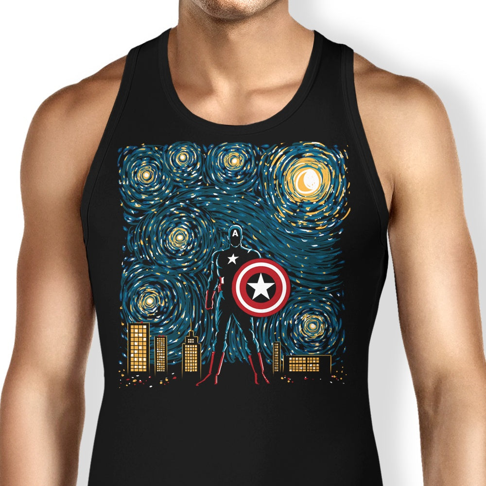 Starry Soldier Tank Top - Adult & Kids T-Shirts, Sweatshirts & Hoodies apparel design preview 1