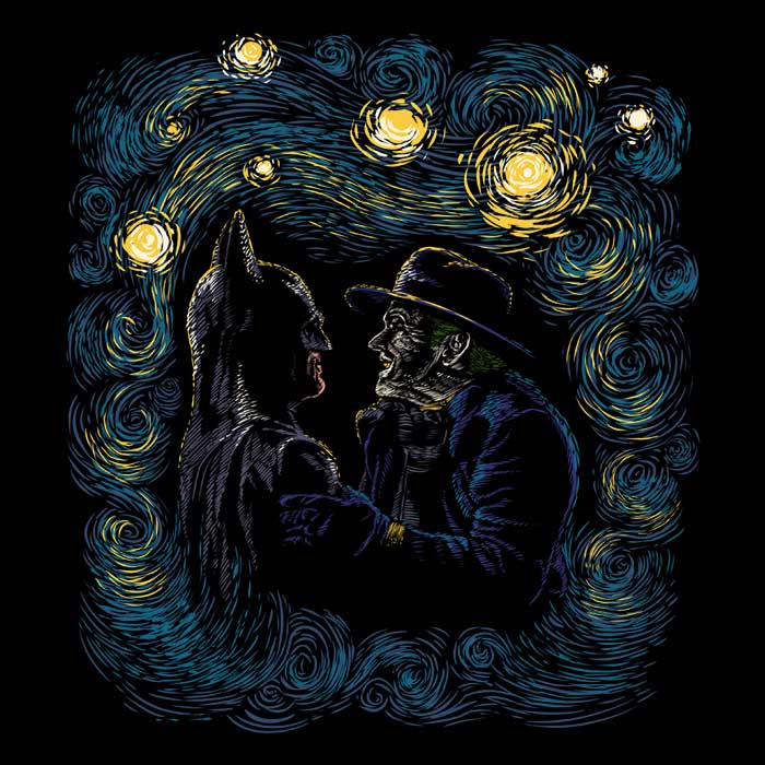 Starry Vigilante Coasters - Adult & Kids T-Shirts, Sweatshirts & Hoodies apparel design preview 1